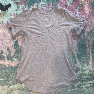 Gray Lulu V Neck